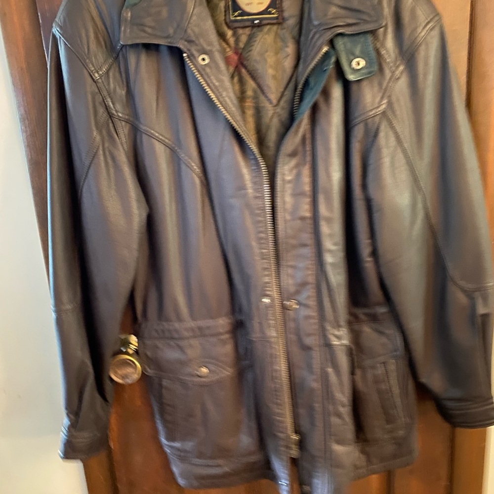 Men’s Member’s Only Quality Leather Coat
